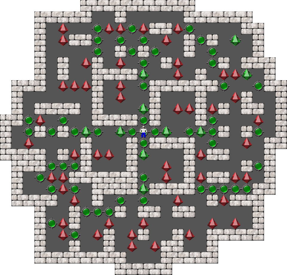 Sokoban Mass Remodel level 1662